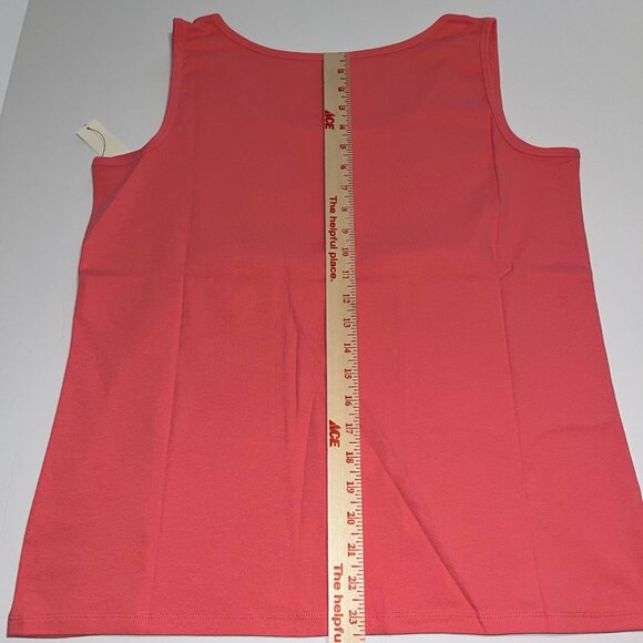 Talbots NWT Sleeveless Stretch Weekend Tank Cotton Blend Size 1X (14W-16W) - Picture 5 of 5